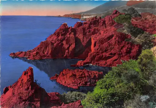 BR11736 la corniche d oder Rochers du trayas frankreich Echtfoto