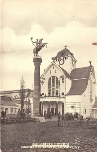 B94360 entree principale de la section germany exposition de bruxelles 1910