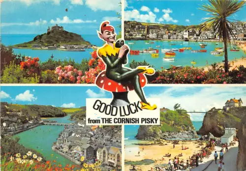 uk45903 good luck from the cornish pisky uk