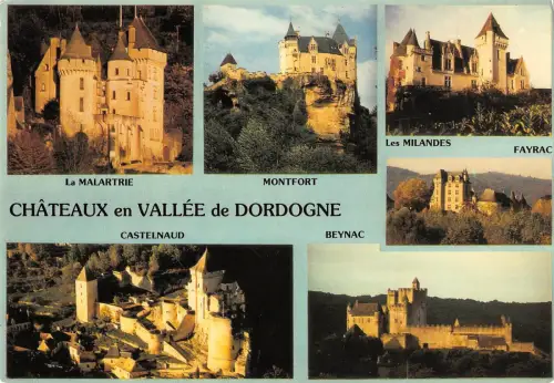 BT9733 Vallee de la Dordogne chateaux celebres pres de sarlat France