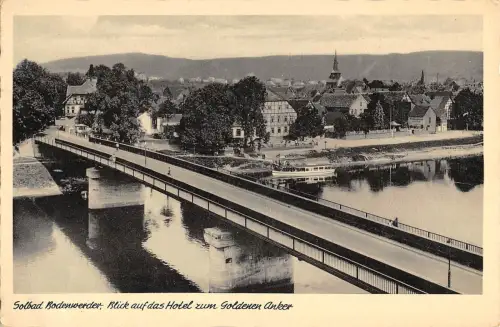 B98161 solbad bodenwerder auf das hotel zum golden anke echtfoto germany