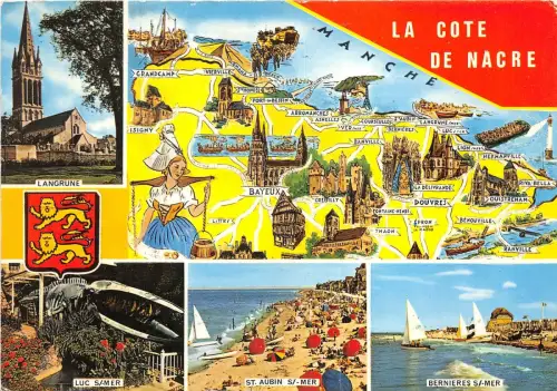 BR26878 la Cote de Nacre Karte cartes geographiques