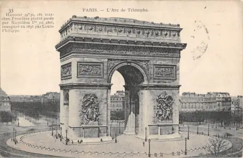 B98222 paris l arc de triomphe france