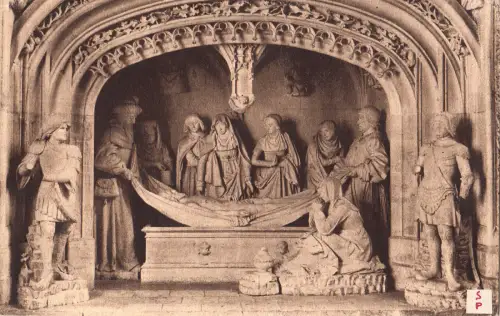 BF16927 les saints de solesmes le tombeau du christ france front/back image