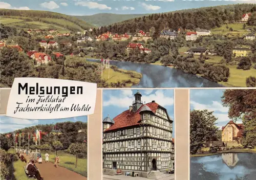 BG472 melsungen im fudatal fachwerkidyll am walde CPSM 14x9,5cm germany