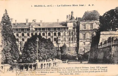 BR71404 jeanne d arc le chateau de blois france