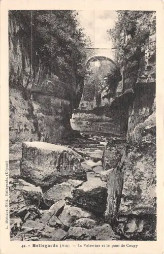 BF4221 bellegarde ain la valserine et le pont cou france