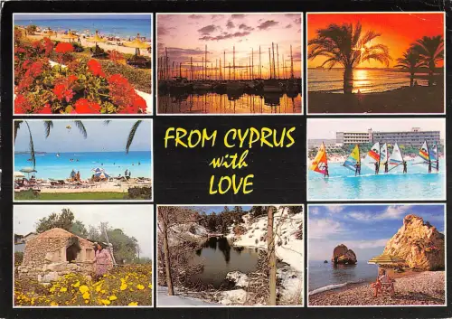 B108929 From Cyprus with Love, Strand Promenade Hafen Boote Plage