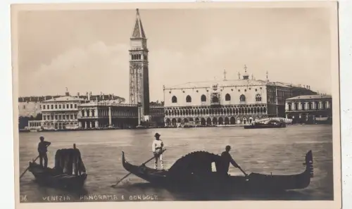BF32143 Venezia Panorama E Gondel Italien Vorder-/Rückbild