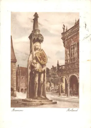 BG623 Bremen Roland Statue CPSM 14x9,5cm Germany