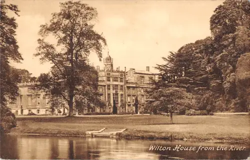 uk20988 wilton house from the river real photo uk