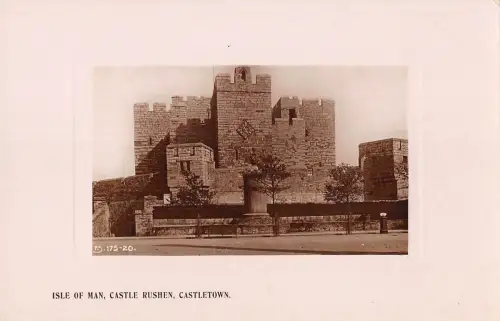 uk20828 castle rushen castletown isle of man real photo uk