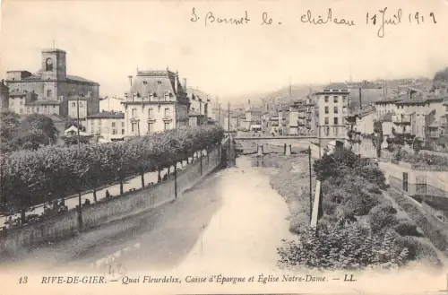 BR78262 rive de gier quai fleurdelix caisse d depargne france