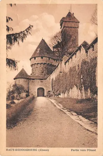 BF3492 haut koenigsbourg elsass partie vers l ouest france
