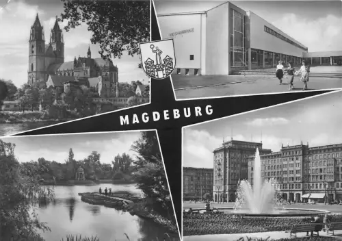 BG16731 Dom Elbe Schwimmhalle Magdeburg Germany CPSM 14,5x9cm