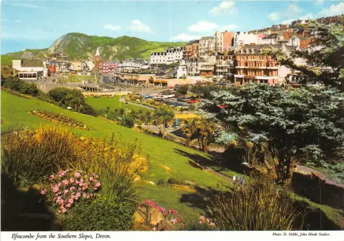 uk50020 ilfracombe from southern slopes devon uk