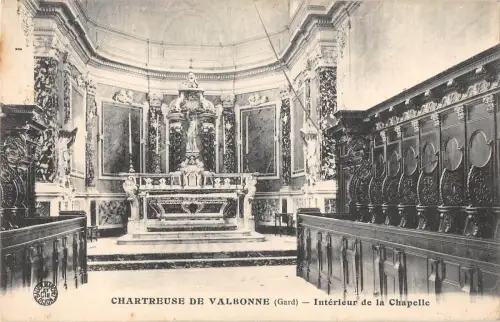 BF7112 chartreuse de valbonne gard interieur de la chap france Frankreich