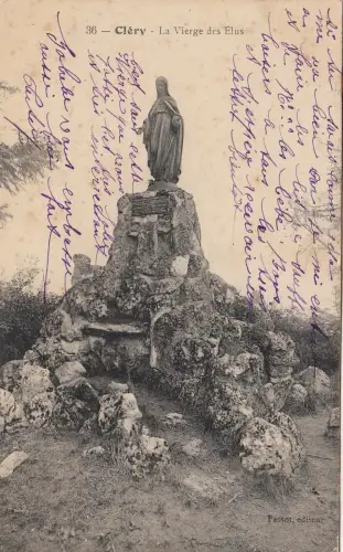 BF12456 la vierge des elus clery france front/back image