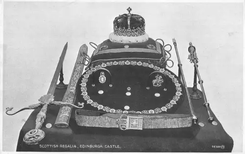 uk20303 scottish regalia edinburgh castle real photo uk