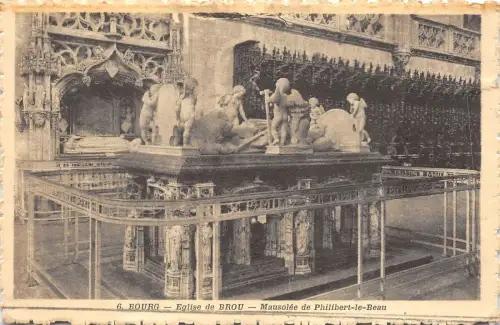 BF4670 bourg eglise de brou mausolee de philibert le b france