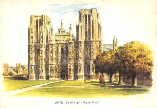 uk44381 wells cathedral west front uk