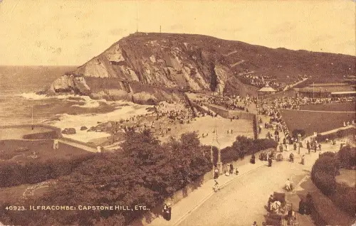 uk22707 capstone hill ilfracombe real photo uk