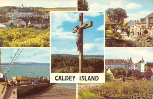 uk2109 caldey island wales real photo uk