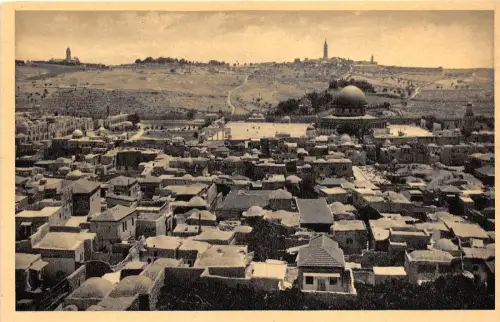 B39737 Jerusalim Gesamtansicht und Ölberg Israel