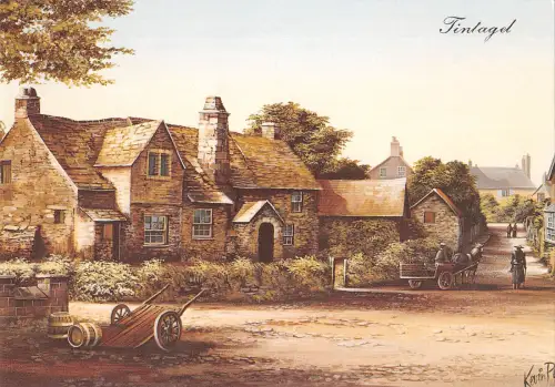 uk2098 tintagel cornwall real photo uk