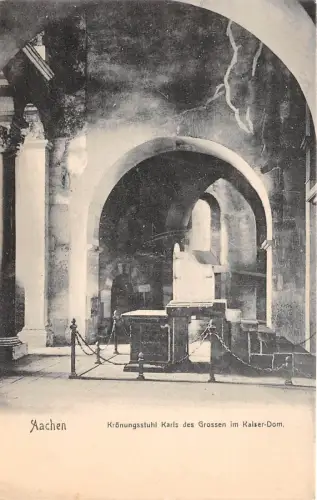 BR41142 Kronungssthul karis des grossen im kaiser dom Aachen Germany