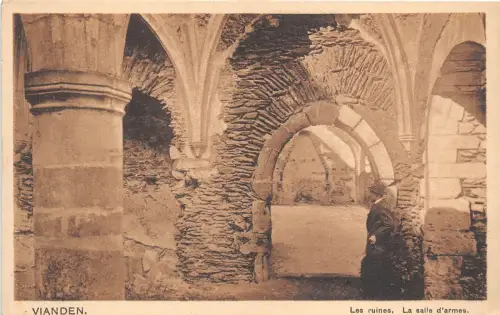 BR40188 vianden les ruines la salle d armes luxembourg Luxembourg