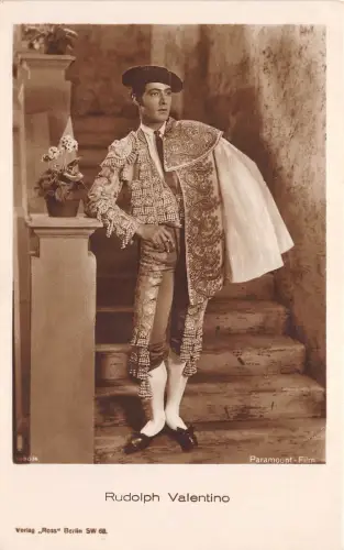 B49049 Rudolph Valentino Spanische Volkstracht Tracht folklorique es Filmstar