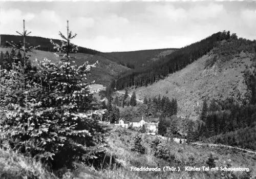 BG3480 kuhles tal mit schausenburg friedrichroda CPSM 15x9,5cm germany