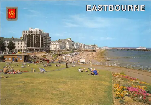 uk49429 seafront from wish tower eastbourne sussex uk