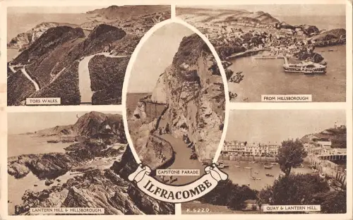 uk2512 ilfracombe real photo uk