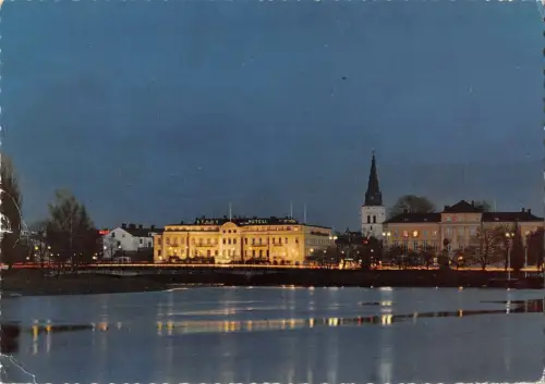 B110709 Deutschland Karlstadt bei Nacht Das Stadshotel Gouverneurshaus