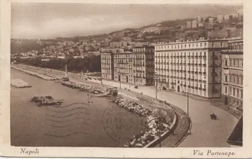 B79737 via partenope napoli italy front/back image