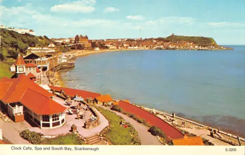 uk11286 clock cafe spa and south bay scarborough uk