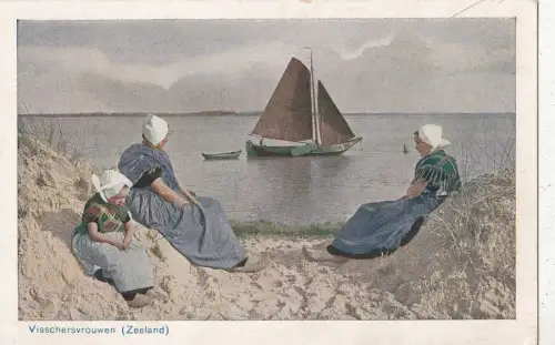 BF32272 visschersrouwen zeeland neetherland types front/back image