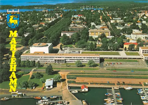 B108459 Marienhamn Aland Provincial Government Building real photo uk