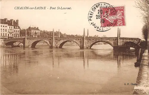 BF6767 chalon sur saone pont st laurent france Frankreich