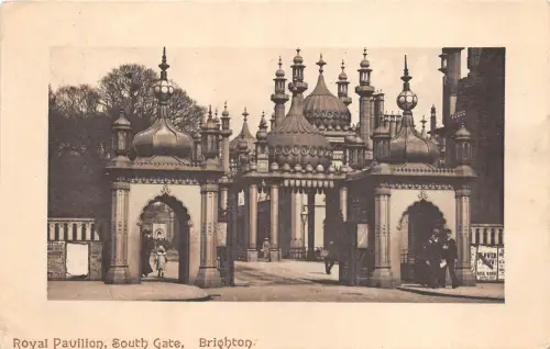 Bg32944 Royal Pavilion South Gate Brighton UK