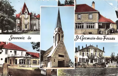 BR53190 Saint Germain des Fosses hotel de ville Frankreich