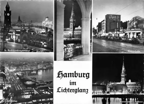 BG16104 hamburg im lichterglanz germany CPSM 14,5x9cm