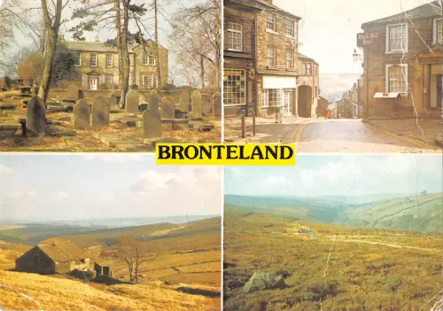 uk1813 bronteland yorkshire real photo uk