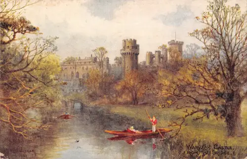 uk3731 warwick castle ship real photo uk