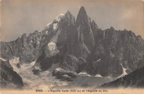 BR49327 L aiguille verte et l auguille du Dru France