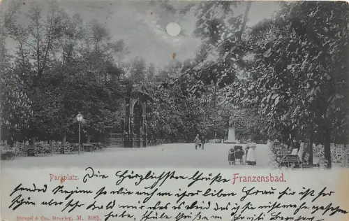 B13370 Franzensbad Parkplatz Tschechien