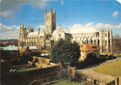 uk46344 canterbury cathedral from the south east uk