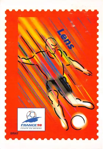 BR30016 Objektiv Unterwegs pour la XVI Coupe du Monde de Football Briefmarken